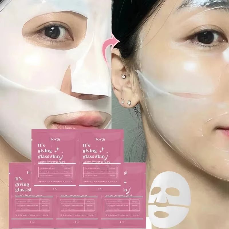 Masque Hydrogel Bio-Collagène – Soin Hydratant Intense au Collagène - Glowy