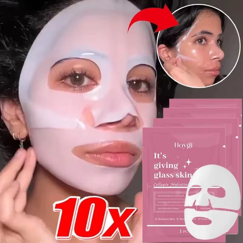 Masque Hydrogel Bio-Collagène – Soin Hydratant Intense au Collagène - Glowy