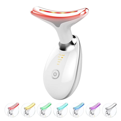 Appareil Beauté Micro Glow – Masseur Visage & Cou LED 7 Couleurs - Glowy